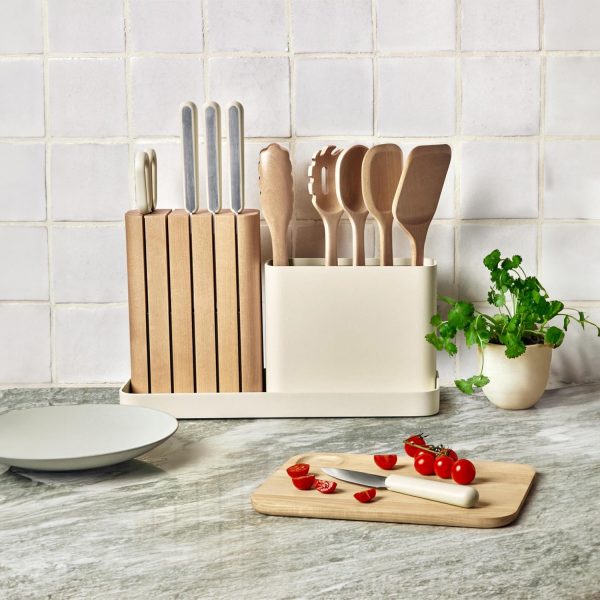 Juego de Cocina Lux® 14 Piezas – Madera y Acero